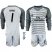 Real Madrid #1 Navas Grey Goalkeeper Long Sleeves Kid Soccer Club Jersey