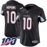 Nike Arizona Cardinals #10 DeAndre Hopkins Black Alternate Womens Stitched NFL 100th Season Vapor Untouchable Limited Jersey