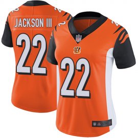 Nike Cincinnati Bengals #22 William Jackson III Orange Alternate Womens Stitched NFL Vapor Untouchable Limited Jersey
