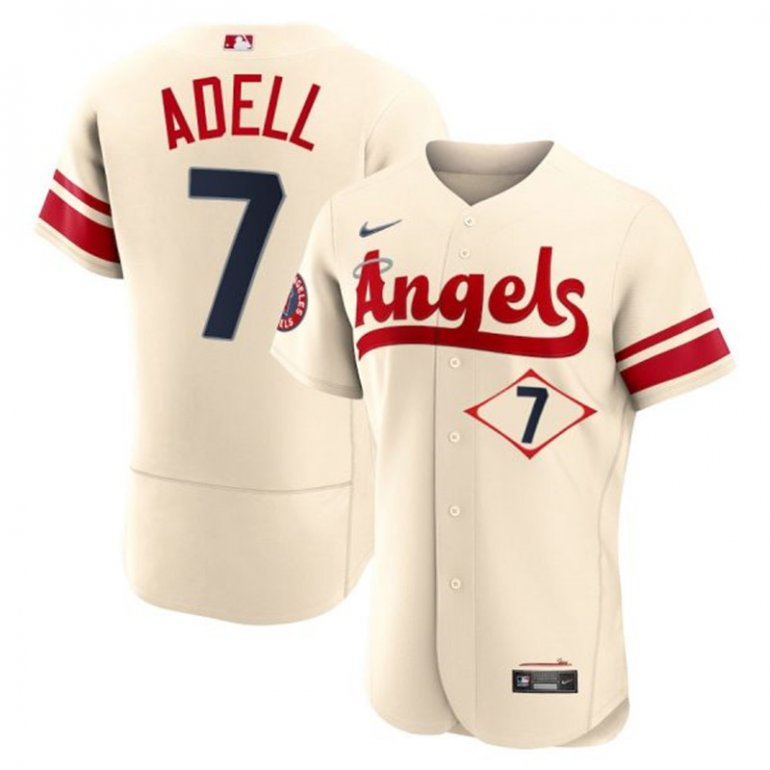 Angels 7 Jo Adell Cream 2022 City Connect Flexbase Jersey Angels 7 Jo Adell Cream 2022 City Connect Flexbase Jersey