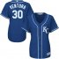 Kansas City Royals #30 Yordano Ventura Royal Blue Alternate Womens Stitched MLB Jersey