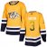 Adidas Nashville Predators #3 Steven Santini Yellow Home Authentic Drift Fashion Stitched NHL Jersey