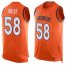 Nike Denver Broncos #58 Von Miller Orange Team Color Mens Stitched NFL Limited Tank Top Jersey