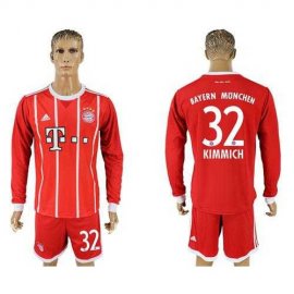 Bayern Munchen #32 Kimmich Home Long Sleeves Soccer Club Jersey