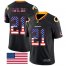 Nike Washington Football Team #21 Sean Taylor Black Mens Stitched NFL Limited Rush USA Flag Jersey