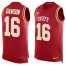 Nike Kansas City Chiefs #16 Len Dawson Red Team Color Mens Stitched NFL Limited Tank Top Jersey