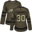 Adidas Washington Capitals #30 Ilya Samsonov Green Salute to Service Womens Stitched NHL Jersey