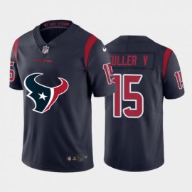 Houston Texans #15 Will Fuller Navy Blue Mens Nike Big Team Logo Vapor Limited NFL Jersey
