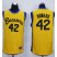 Teen Wolf Beavers #42 Scott Howard Gold Werewolf Stitched Basketball Jersey