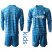 Juventus Blank Light Blue Goalkeeper Long Sleeves Kid Soccer Club Jersey