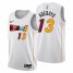 Nike Miami Heat #13 Bam Adebayo Mens 2022-23 City Edition NBA Jersey – Cherry Blossom White Mens