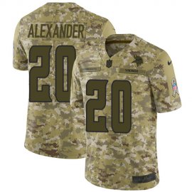 Nike Minnesota Vikings #20 Mackensie Alexander Camo Mens Stitched NFL Limited 2018 Salute To Service Jersey