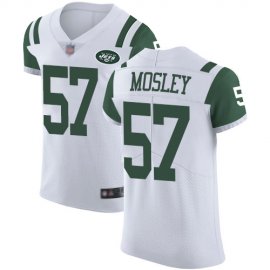 Nike New York Jets #57 C.J. Mosley White Mens Stitched NFL Vapor Untouchable Elite Jersey
