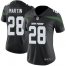 Nike New York Jets #28 Curtis Martin Black Alternate Womens Stitched NFL Vapor Untouchable Limited Jersey