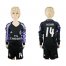 Real Madrid #14 Casemiro Sec Away Long Sleeves Kid Soccer Club Jersey
