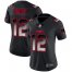 Nike New England Patriots #12 Tom Brady Black Womens Stitched NFL Vapor Untouchable Limited Smoke Fashion Jersey