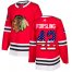 Adidas Chicago Blackhawks #42 Gustav Forsling Red Home Authentic USA Flag Stitched NHL Jersey