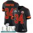 Nike Kansas City Chiefs #34 Darwin Thompson Black Super Bowl LIV 2020 Mens Stitched NFL Limited Rush Jersey