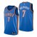 Nike Oklahoma City Thunder #7 Chet Holmgren Blue Mens 2021-22 NBA 75th Anniversary Diamond Swingman Jersey – Icon Edition Mens
