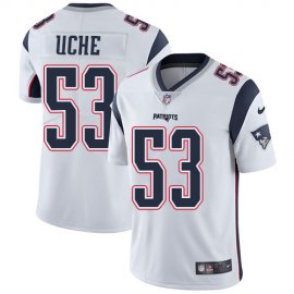 Nike New England Patriots #53 Josh Uche White Youth Stitched NFL Vapor Untouchable Limited Jersey