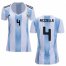 Womens Argentina #4 Pezzella Home Soccer Country Jersey