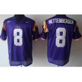 LSU Tigers 8 Mattenberger Purple NCAA Jerseys