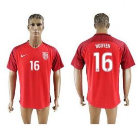 USA #16 Nguyen Away Soccer Country Jersey