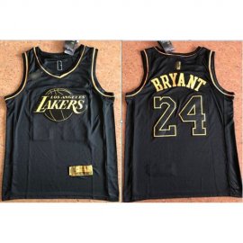 Lakers #24 Kobe Bryant Black/Gold Basketball Swingman Limited Edition Jersey