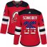 Adidas New Jersey Devils #35 Cory Schneider Red Home Authentic USA Flag Womens Stitched NHL Jersey
