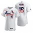 St.Louis Cardinals #16 Kolten Wong Mens Nike White Fluttering USA Flag Limited Edition Authentic MLB Jersey