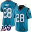 Nike Carolina Panthers #28 Mike Davis Blue Alternate Mens Stitched NFL 100th Season Vapor Untouchable Limited Jersey