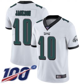 Nike Philadelphia Eagles #10 DeSean Jackson White Mens Stitched NFL 100th Season Vapor Limited Jersey