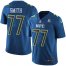 Nike Dallas Cowboys #77 Tyron Smith Navy Mens Stitched NFL Limited NFC 2017 Pro Bowl Jersey