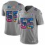 Dallas Cowboys #55 Leighton Vander Esch Mens Nike Multi-Color 2020 NFL Crucial Catch NFL Jersey Greyheather