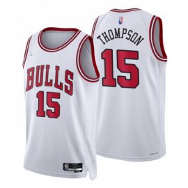 Nike Chicago Bulls #15 Ethan Tthompson White Mens 2021-22 NBA 75th Anniversary Diamond Swingman Jersey – Association Edition Mens