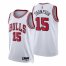 Nike Chicago Bulls #15 Ethan Tthompson White Mens 2021-22 NBA 75th Anniversary Diamond Swingman Jersey – Association Edition Mens
