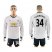 Manchester United #34 Lawrence Sec Away Long Sleeves Soccer Club Jersey