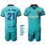 Barcelona #21 F.De Jong Third Kid Soccer Club Jersey