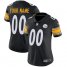 Nike Pittsburgh Steelers Customized Black Team Color Stitched Vapor Untouchable Limited Womens NFL Jersey