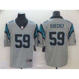Nike Carolina Panthers #59 Luke Kuechly Silver Mens Stitched NFL Limited Inverted Legend Jersey