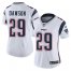 Nike New England Patriots #29 Duke Dawson White Womens Stitched NFL Vapor Untouchable Limited Jersey