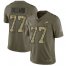 Nike Philadelphia Eagles #77 Andre Dillard Olive/Camo Mens Stitched NFL Limited 2017 Salute To Service Jersey