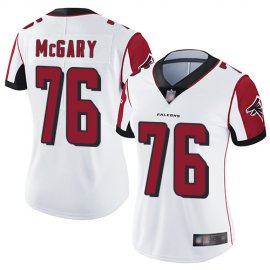Nike Atlanta Falcons #76 Kaleb McGary White Womens Stitched NFL Vapor Untouchable Limited Jersey