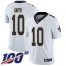 Nike New Orleans Saints #10 TreQuan Smith White Mens Stitched NFL 100th Season Vapor Limited Jersey