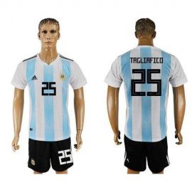 Argentina #25 Tagliafico Home Soccer Country Jersey