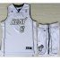 Miami Heat 6 LeBron James White Silver Number Revolution 30 Jerseys Shorts NBA Suits Cheap