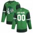 Chicago Blackhawks Mens Adidas 2020 St. Patricks Day Custom Stitched NHL Jersey Green