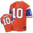 Nike Denver Broncos #10 Emmanuel Sanders Orange Throwback Mens Stitched NFL Elite Jersey