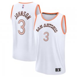 Keldon Johnson San Antonio Spurs Fanatics Branded Unisex 2023/24 Fast Break Jersey – White – City Edition