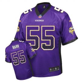 Nike Minnesota Vikings #55 Anthony Barr Purple Team Color Mens Stitched NFL Elite Drift Fashion Jersey